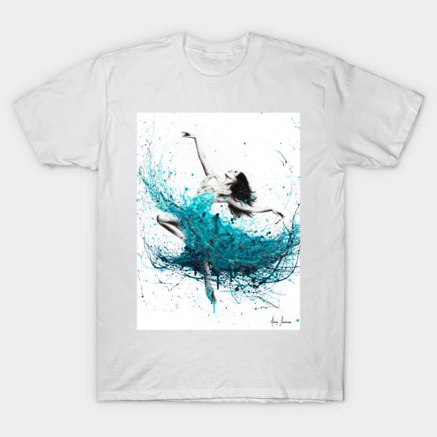 Ballerina Waves T-Shirt by AshvinHarrison